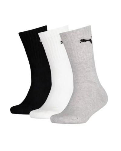 Calcetines Puma Crew 3P Negro-Blanco-Gris | Calcetines |