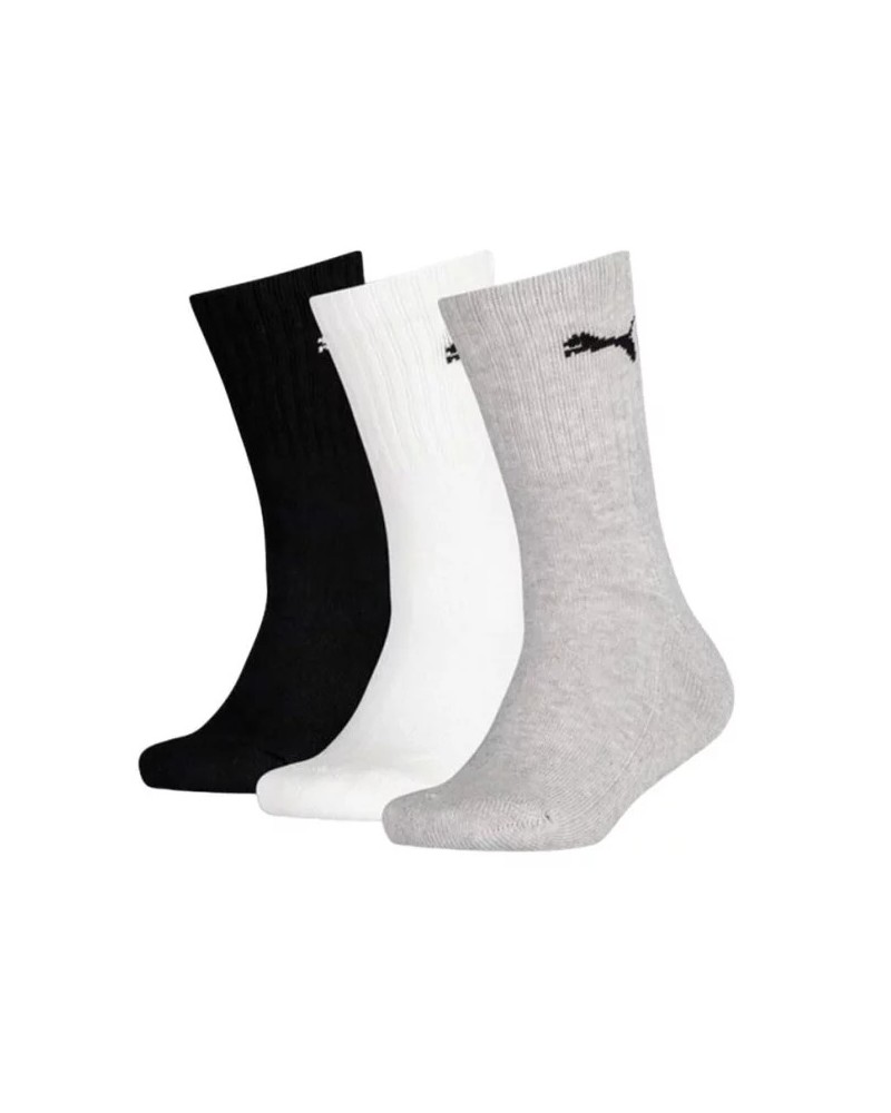 Calcetines Puma Crew 3P Negro-Blanco-Gris | Calcetines |