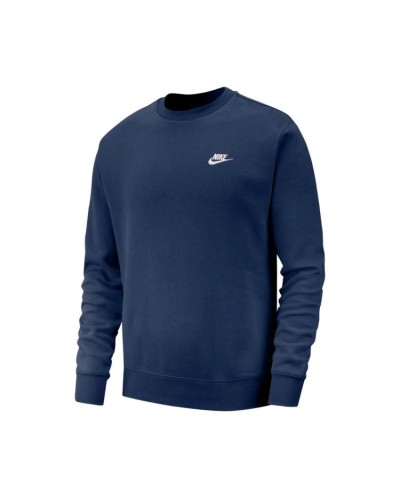 Sudadera Sportswear Club Crew Fleece Midnight Navy-White | Sudaderas |